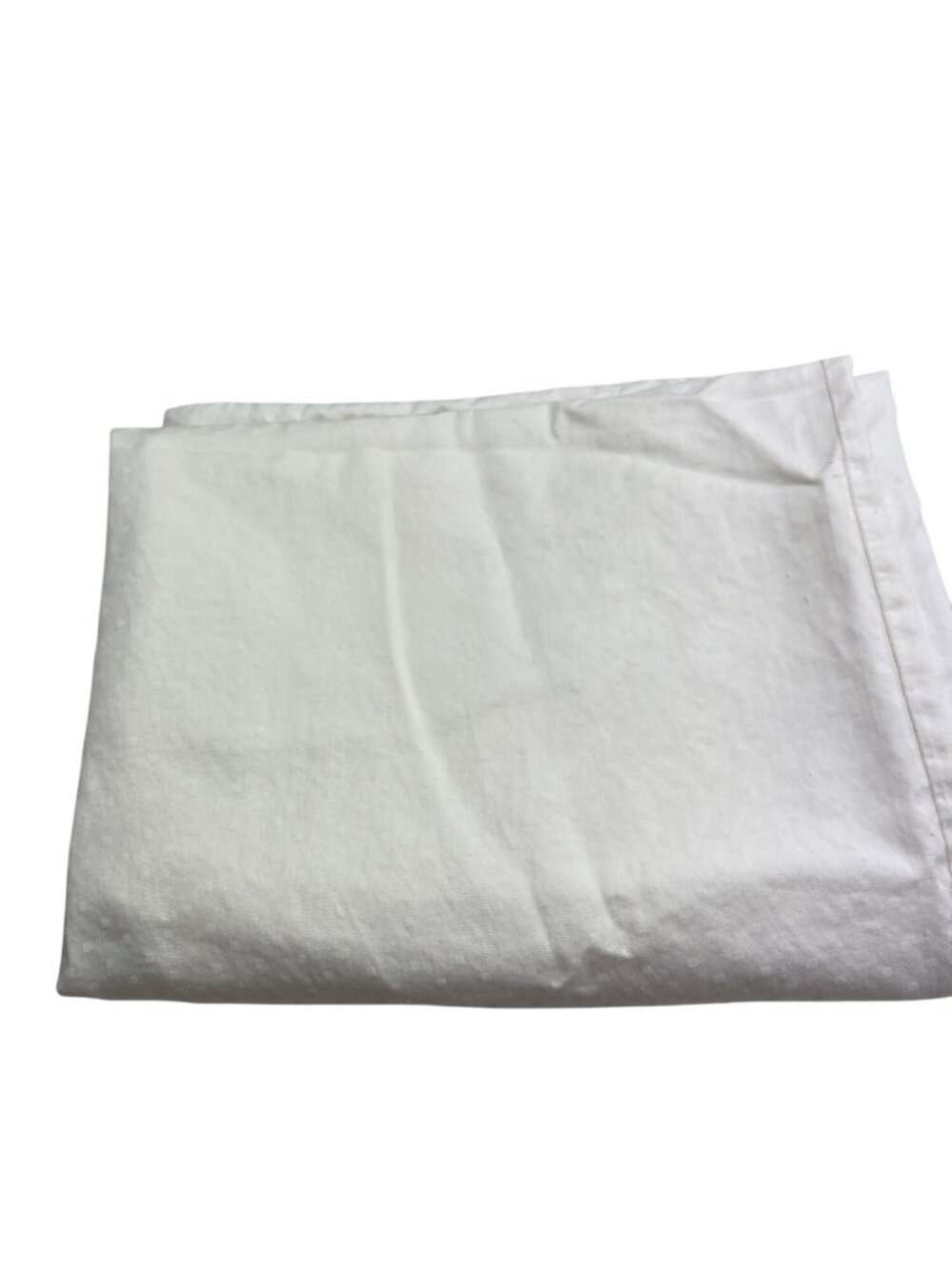 3 White Cotton Pillowcases 30" X 20" Polka Dot Pattern /Plain Standard Size Bedd - Picture 5 of 5